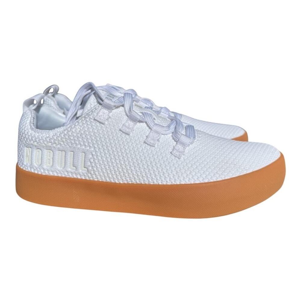 NOBULL White and Brown Sneakers